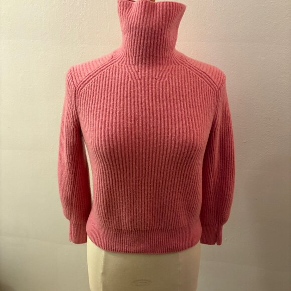 rag & bone Pierce cashmere funnel neck sweater in Pink - Picture 5 of 12